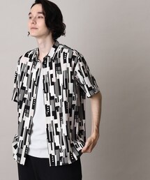 THE SHOP TK  | レギュラーカラープリント柄シャツ(シャツ/ブラウス)