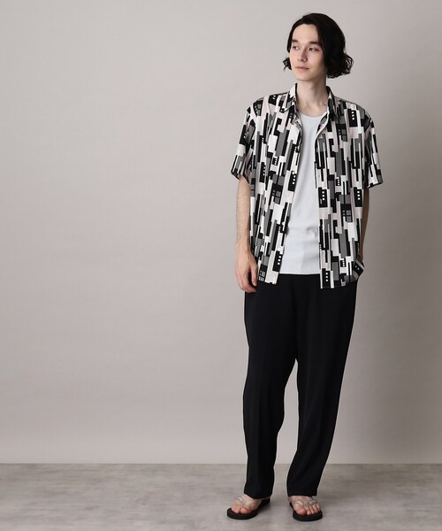 THE SHOP TK (ザ ショップ ティーケー )の「◆レギュラーカラープリント柄シャツ(シャツ/ブラウス・メンズ・ブラック系7/ネイビー系2/グレー系4/ブラック系2・03/02/04)」の11枚目の写真
