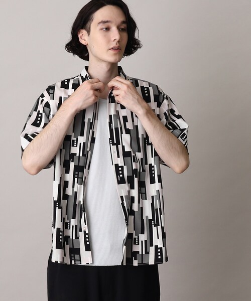 THE SHOP TK (ザ ショップ ティーケー )の「◆レギュラーカラープリント柄シャツ(シャツ/ブラウス・メンズ・ブラック系7/ネイビー系2/グレー系4/ブラック系2・03/02/04)」の14枚目の写真