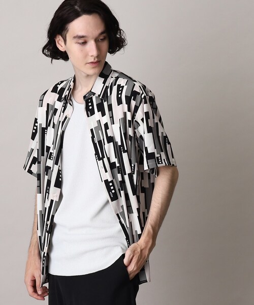 THE SHOP TK (ザ ショップ ティーケー )の「◆レギュラーカラープリント柄シャツ(シャツ/ブラウス・メンズ・ブラック系7/ネイビー系2/グレー系4/ブラック系2・03/02/04)」の16枚目の写真