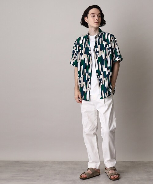 THE SHOP TK (ザ ショップ ティーケー )の「◆レギュラーカラープリント柄シャツ(シャツ/ブラウス・メンズ・ブラック系7/ネイビー系2/グレー系4/ブラック系2・03/02/04)」の5枚目の写真