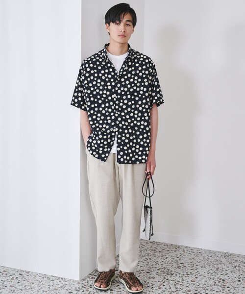 THE SHOP TK (ザ ショップ ティーケー )の「◆レギュラーカラープリント柄シャツ(シャツ/ブラウス・メンズ・ブラック系7/ネイビー系2/グレー系4/ブラック系2・03/02/04)」の6枚目の写真