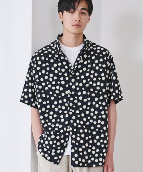 THE SHOP TK (ザ ショップ ティーケー )の「◆レギュラーカラープリント柄シャツ(シャツ/ブラウス・メンズ・ブラック系7/ネイビー系2/グレー系4/ブラック系2・03/02/04)」の7枚目の写真