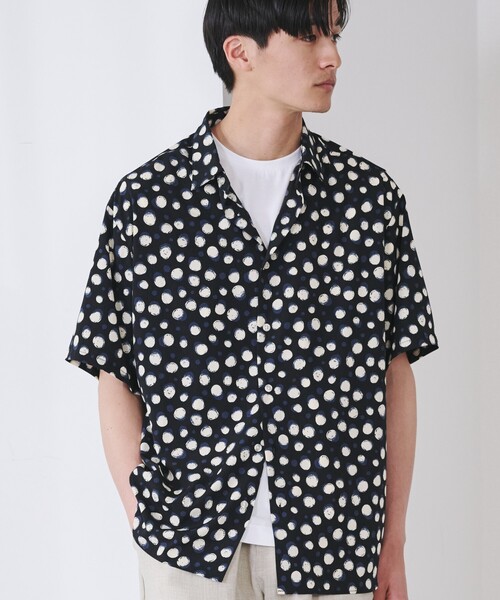 THE SHOP TK (ザ ショップ ティーケー )の「◆レギュラーカラープリント柄シャツ(シャツ/ブラウス・メンズ・ブラック系7/ネイビー系2/グレー系4/ブラック系2・03/02/04)」の8枚目の写真