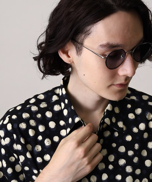 THE SHOP TK (ザ ショップ ティーケー )の「◆レギュラーカラープリント柄シャツ(シャツ/ブラウス・メンズ・ブラック系7/ネイビー系2/グレー系4/ブラック系2・03/02/04)」の3枚目の写真