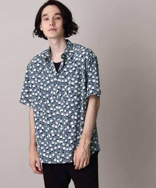 THE SHOP TK (ザ ショップ ティーケー )の「◆レギュラーカラープリント柄シャツ(シャツ/ブラウス・メンズ・ブラック系7/ネイビー系2/グレー系4/ブラック系2・03/02/04)」の10枚目の写真