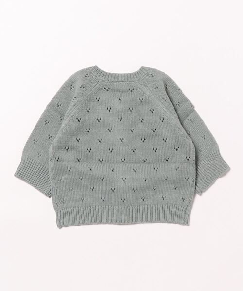 petit main（プティマイン）の「針抜きカーディガン（カーディガン/ボレロ・キッズ・アイボリー/ピンク/ライトグリーン・80ｃｍ/70cm）」の11枚目の写真