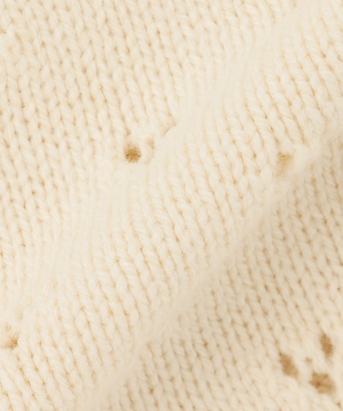 petit main（プティマイン）の「針抜きカーディガン（カーディガン/ボレロ・キッズ・アイボリー/ピンク/ライトグリーン・80ｃｍ/70cm）」の8枚目の写真