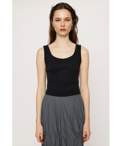 SLY（スライ）の「2WAY DAMAGE CROP TANK 2ウェイ ダメージ クロップド丈 タンクトップ y2k（タンクトップ・レディース・レッド/ブラック/ホワイト・FREE）」の12枚目の写真