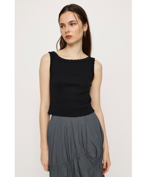 SLY（スライ）の「2WAY DAMAGE CROP TANK 2ウェイ ダメージ クロップド丈 タンクトップ y2k（タンクトップ・レディース・レッド/ブラック/ホワイト・FREE）」の15枚目の写真