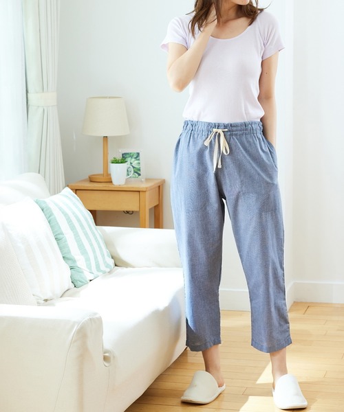 sienne(シエンヌ) パジャマ ルームウェア フラワー パンツ 青 新品