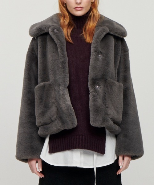 jakke（ジャッキー）の「jakke/ジャッキー/TRACI COAT GREY（ブルゾン・レディース・グレー・SMALL/MEDIUM）」の3枚目の写真
