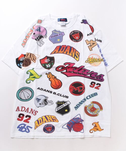 ADANS（アダンス）の「ADANS/アダンス/SPORTS LOGO TEE（Tシャツ/カットソー・メンズ・ホワイト・F）」の3枚目の写真