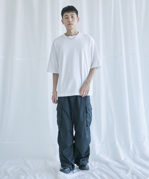 PUBLIC TOKYO(パブリックトウキョウ)の「黄ばまないTEE(Tシャツ/カットソー・メンズ・ホワイト・1/2/3)」の3枚目の写真