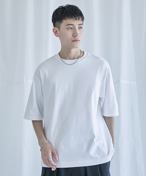 PUBLIC TOKYO(パブリックトウキョウ)の「黄ばまないTEE(Tシャツ/カットソー・メンズ・ホワイト・1/2/3)」の4枚目の写真