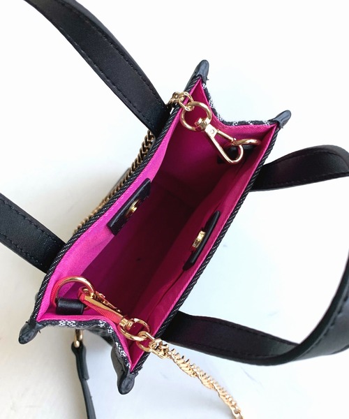 Q（キュー）の「モノグラムデニムコンビショルダー（ショルダーバッグ・レディース・ブラウン/ブラック/パープル・ONE SIZE）」の10枚目の写真