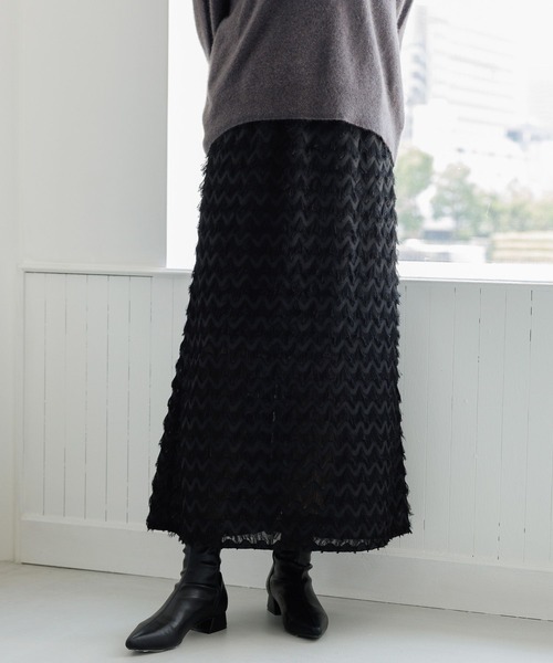 LAKOLE（ラコレ）の「フリンジスカート / 975980（スカート・レディース・アイボリー/ブラック・SMALL/MEDIUM）」の20枚目の写真