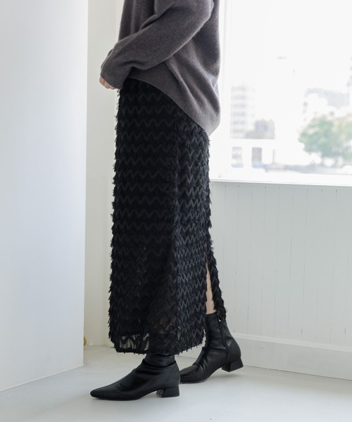 LAKOLE（ラコレ）の「フリンジスカート / 975980（スカート・レディース・アイボリー/ブラック・SMALL/MEDIUM）」の21枚目の写真