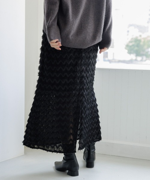 LAKOLE（ラコレ）の「フリンジスカート / 975980（スカート・レディース・アイボリー/ブラック・SMALL/MEDIUM）」の22枚目の写真