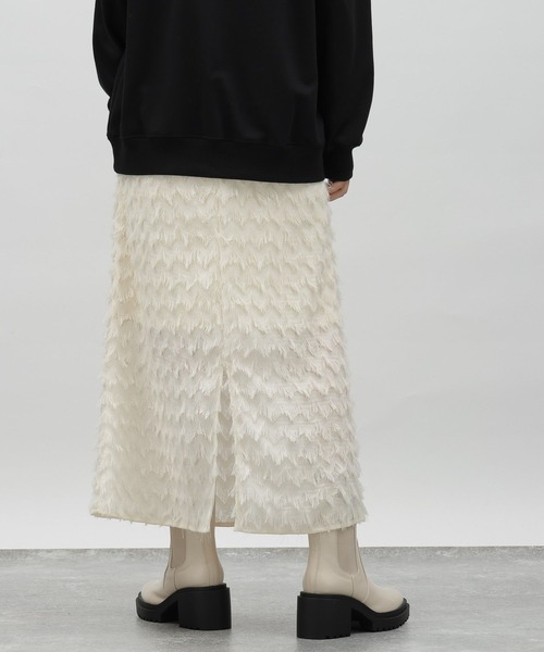 LAKOLE（ラコレ）の「フリンジスカート / 975980（スカート・レディース・アイボリー/ブラック・SMALL/MEDIUM）」の7枚目の写真