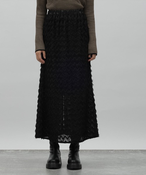 LAKOLE（ラコレ）の「フリンジスカート / 975980（スカート・レディース・アイボリー/ブラック・SMALL/MEDIUM）」の8枚目の写真