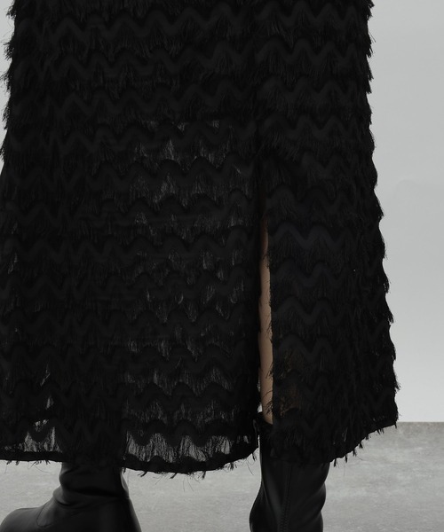 LAKOLE（ラコレ）の「フリンジスカート / 975980（スカート・レディース・アイボリー/ブラック・SMALL/MEDIUM）」の14枚目の写真