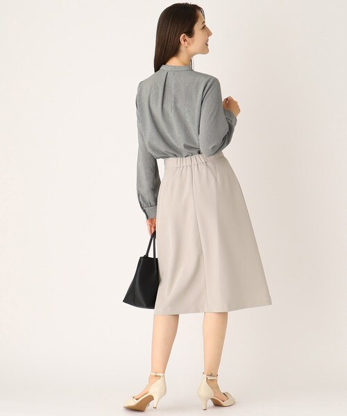 index（インデックス）の「◆セットアップ対応 ストレッチタックフレアスカート/RENU（R）【イージーアイロン/防シワ/洗濯機洗い可】（スカート・レディース・ブルー系その他/ベージュ/ダークブラウン・42/38/36/40）」の11枚目の写真