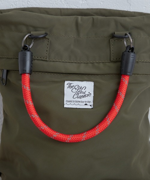 CIAOPANIC TYPY（チャオパニックティピー）の「【tsac/TheSunAndClassic】ヘルメットバッグS（ショルダーバッグ・メンズ・カーキ/ブラック/ベージュ・ONE SIZE）」の14枚目の写真