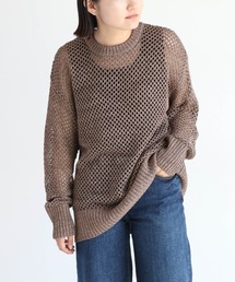 ミックスカラーシアーニット