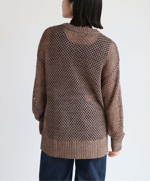 cepo（セポ）の「ミックスカラーシアーニット（ニット/セーター・レディース・ブラウン/ブラック・M）」の13枚目の写真