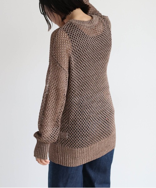 cepo（セポ）の「ミックスカラーシアーニット（ニット/セーター・レディース・ブラウン/ブラック・M）」の12枚目の写真