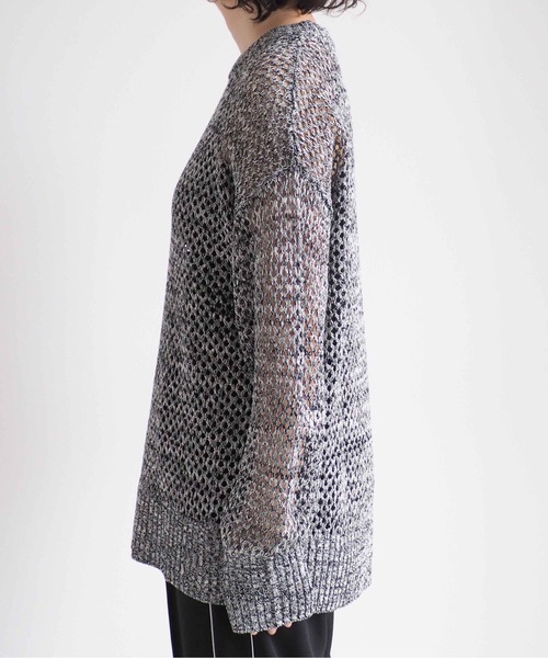 cepo（セポ）の「ミックスカラーシアーニット（ニット/セーター・レディース・ブラウン/ブラック・M）」の19枚目の写真