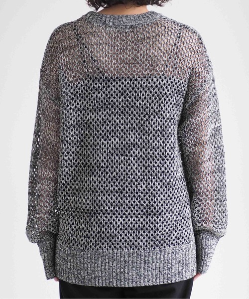 cepo（セポ）の「ミックスカラーシアーニット（ニット/セーター・レディース・ブラウン/ブラック・M）」の20枚目の写真