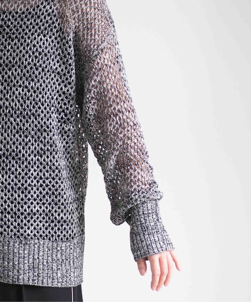 cepo（セポ）の「ミックスカラーシアーニット（ニット/セーター・レディース・ブラウン/ブラック・M）」の22枚目の写真