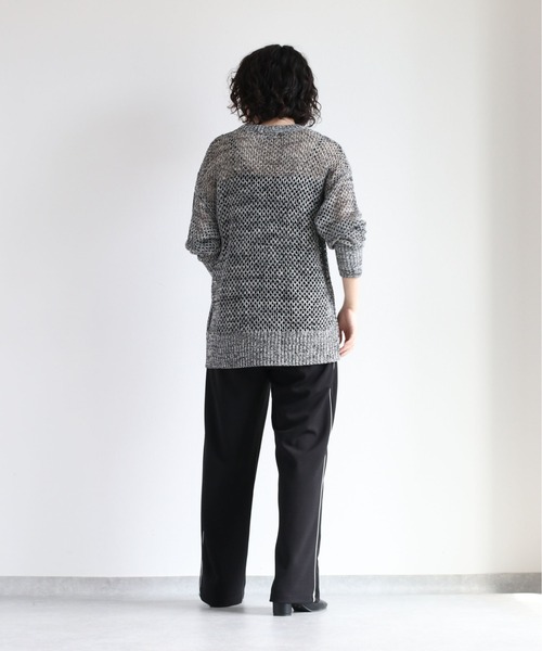 cepo（セポ）の「ミックスカラーシアーニット（ニット/セーター・レディース・ブラウン/ブラック・M）」の10枚目の写真