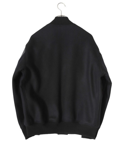 marka（マーカ）の「marka / マーカ：PUFFED AWARD JACKET - wool double cloth -：M23C-18BL01C[COR]（スタジャン・メンズ・ブラック・2）」の10枚目の写真