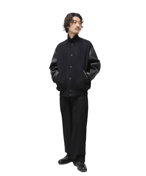marka（マーカ）の「marka / マーカ：PUFFED AWARD JACKET - wool double cloth -：M23C-18BL01C[COR]（スタジャン・メンズ・ブラック・2）」の18枚目の写真
