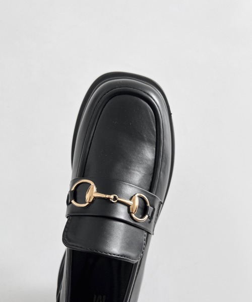 セール】厚底 トリプルソール ボリューム ビット ローファー 6319