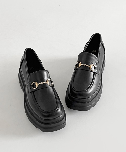 Shoes in Closet（シューズインクローゼット）の「厚底 トリプルソール ボリューム ビット ローファー 6319（ローファー・レディース・ブラック系その他/ブラック/ホワイト/ダークブラウン・LL/S/L/M）」の16枚目の写真