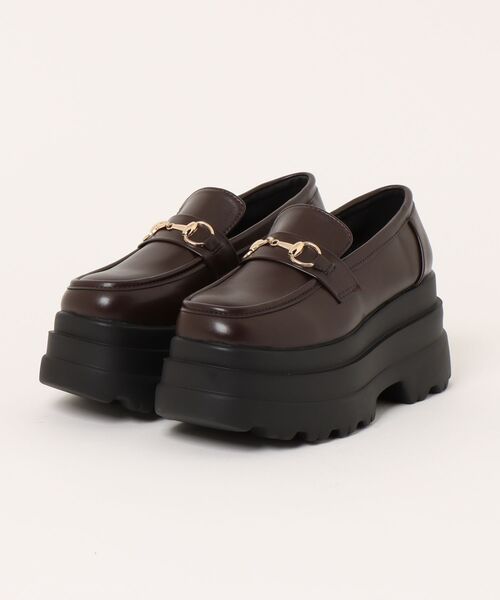 Shoes in Closet（シューズインクローゼット）の「【新色予約販売開始】軽量 厚底 トリプルソール ボリューム ビット ローファー 6319（ローファー・レディース・ブラック系その他/ブラック/ホワイト/ダークブラウン/アイボリー・LL/S/L/M）」の19枚目の写真