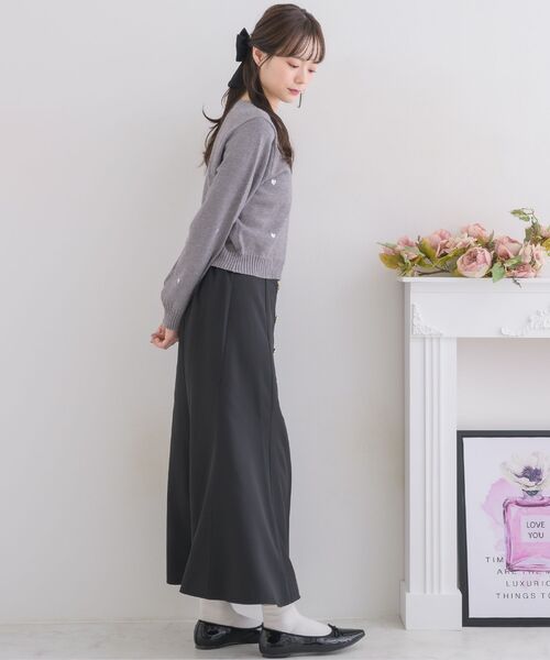 ems excite(エムズエキサイト)の「ハート刺繍NTPO(ニット/セーター・レディース・ナチュラル/ピンク/ダークグレー・FREE)」の16枚目の写真