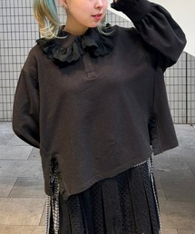 Candy Stripper | LACY LAME POLO トップス(ポロシャツ)