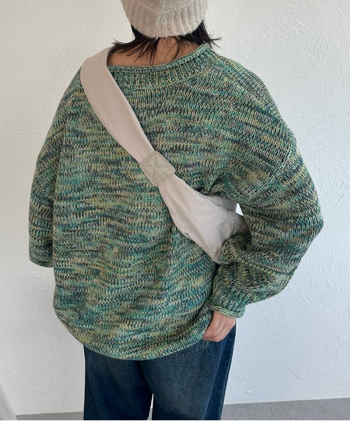 kutir（クティール）の「ミックスニットカーディガン（カーディガン/ボレロ・レディース・レッド/ブルー/グリーン・FREE）」の13枚目の写真