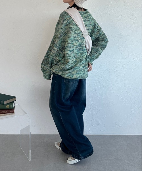 kutir（クティール）の「ミックスニットカーディガン（カーディガン/ボレロ・レディース・レッド/ブルー/グリーン・FREE）」の16枚目の写真