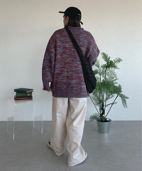 kutir（クティール）の「ミックスニットカーディガン（カーディガン/ボレロ・レディース・レッド/ブルー/グリーン・FREE）」の8枚目の写真