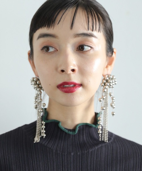 HARE（ハレ）の「ボリュームデザインピアス(HARE)（ピアス（両耳用）・レディース・シルバー・FREE）」の7枚目の写真