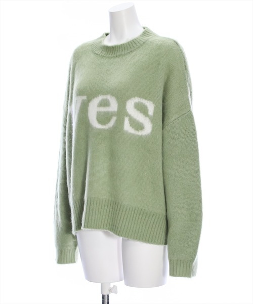 clear（クリア）の「YESモヘアオーバーニット（ニット/セーター・レディース・ブラック/グリーン/モカ・F）」の4枚目の写真