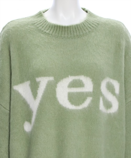 clear（クリア）の「YESモヘアオーバーニット（ニット/セーター・レディース・ブラック/グリーン/モカ・F）」の8枚目の写真