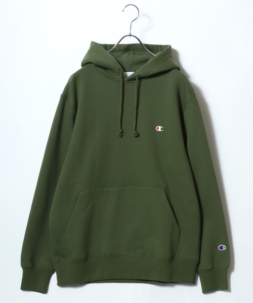 Champion（チャンピオン）の「2025AW Champion/チャンピオン USAコットン 裏起毛 ワンポイントロゴ スウェットパーカー レディース メンズ トレーナー（パーカー・メンズ・オートミール/ダークグリーン/ダークグレー/ネイビー/ブラック/グレー/オリーブ・M/L/XL）」の22枚目の写真
