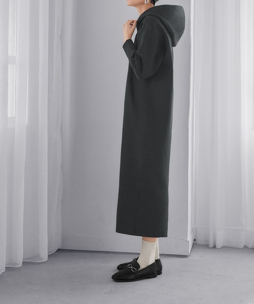 STYLE DELI（スタイルデリ）の「ニットパーカーワンピースC